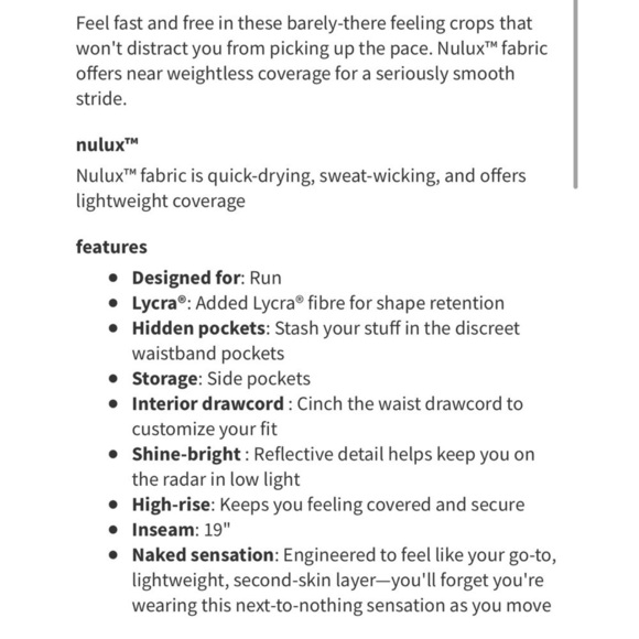 Lululemon Fast & Free Crop ll Grey Sage Nulux 4 flawless - Picture 7 of 11